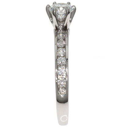 ティファニー チャネル セッテイング ダイヤモンド リング・指輪 プラチナPT950 レディース 【中古】【TIFFANY&Co.】