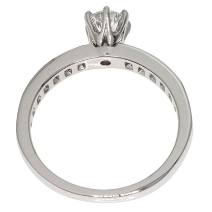 ティファニー チャネル セッテイング ダイヤモンド リング・指輪 プラチナPT950 レディース 【中古】【TIFFANY&Co.】