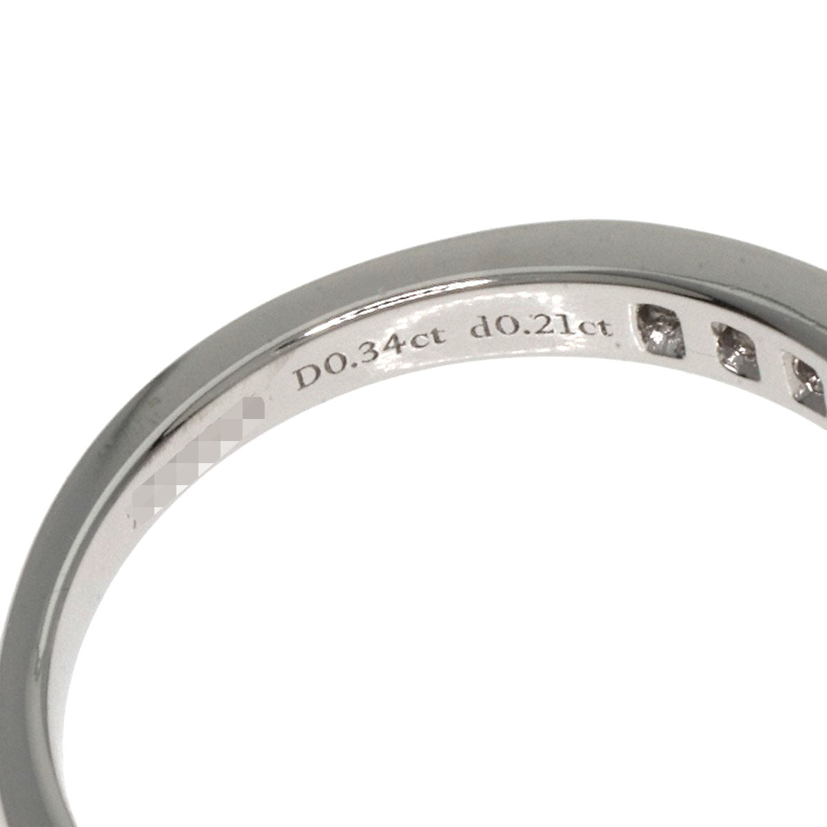 ティファニー チャネル セッテイング ダイヤモンド リング・指輪 プラチナPT950 レディース 【中古】【TIFFANY&Co.】