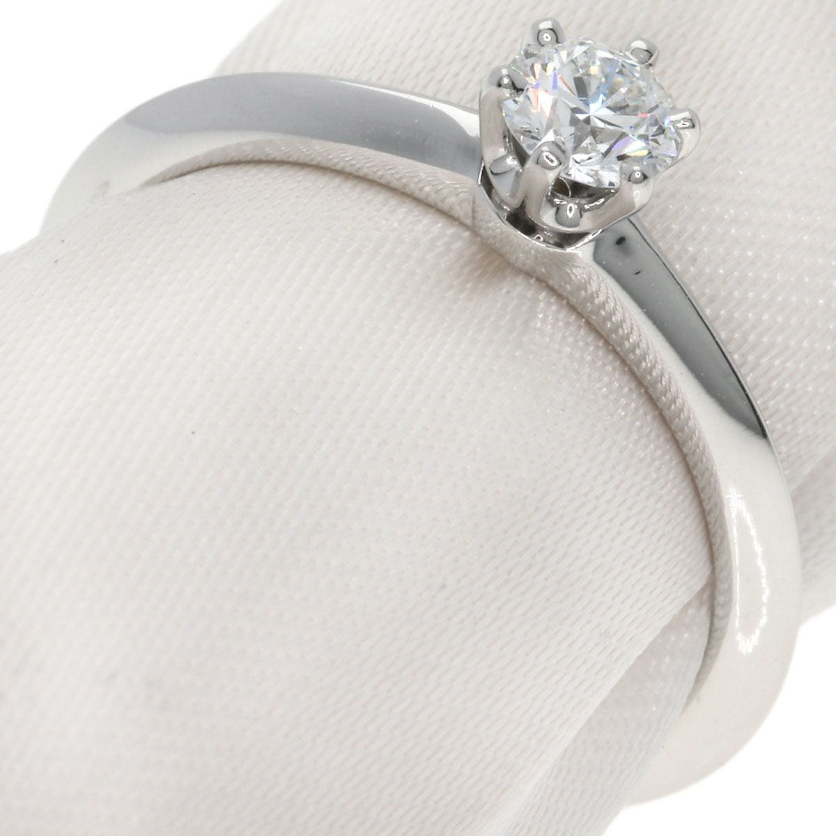 TIFFANY&Co. Solitaire Diamond Ring Platinum PT950 Ladies [Used]