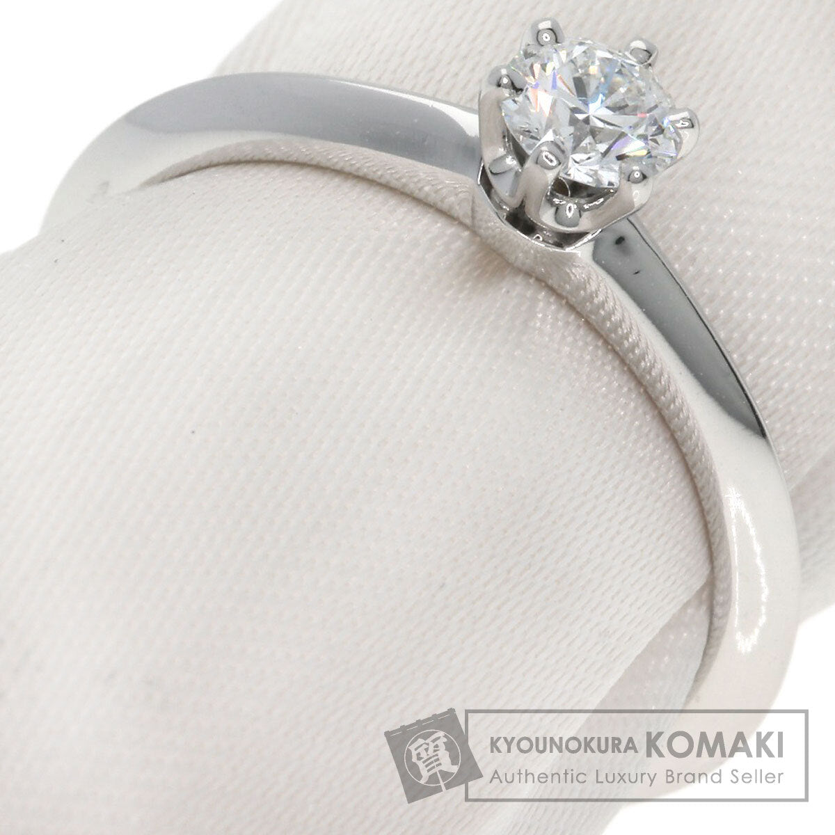 TIFFANY&Co. Solitaire Diamond Ring Platinum PT950 Ladies [Used]