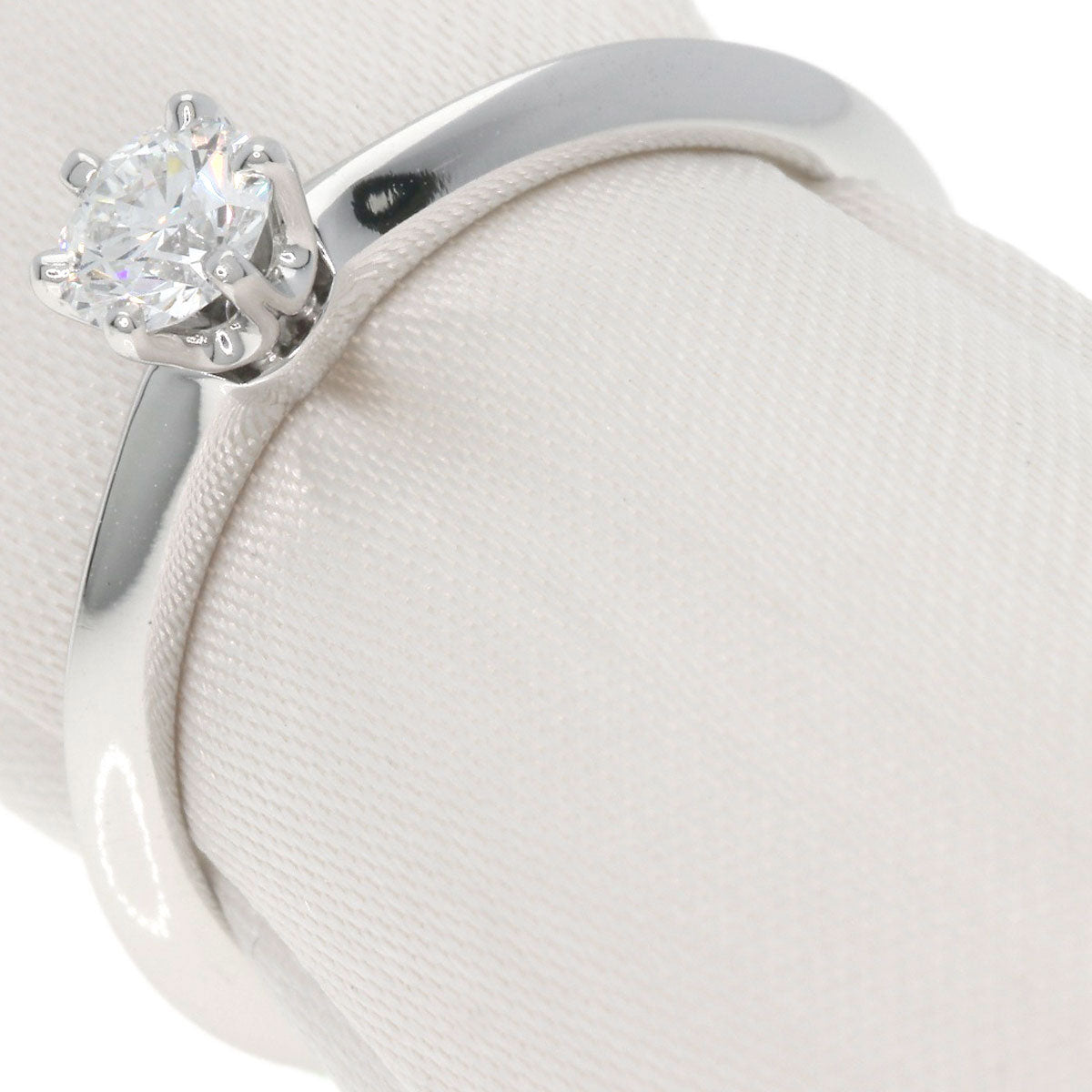 TIFFANY&Co. Solitaire Diamond Ring Platinum PT950 Ladies [Used]