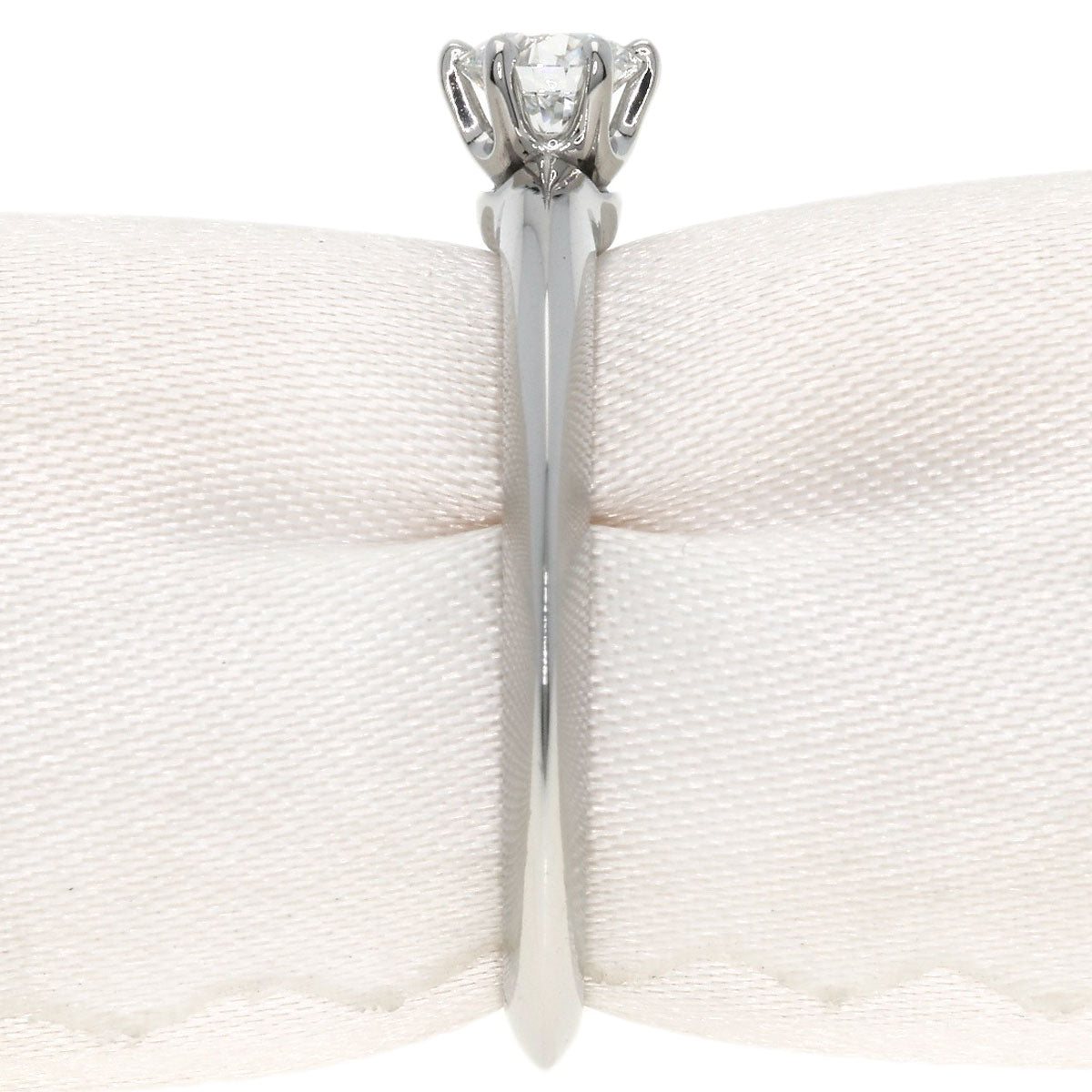 TIFFANY&Co. Solitaire Diamond Ring Platinum PT950 Ladies [Used]