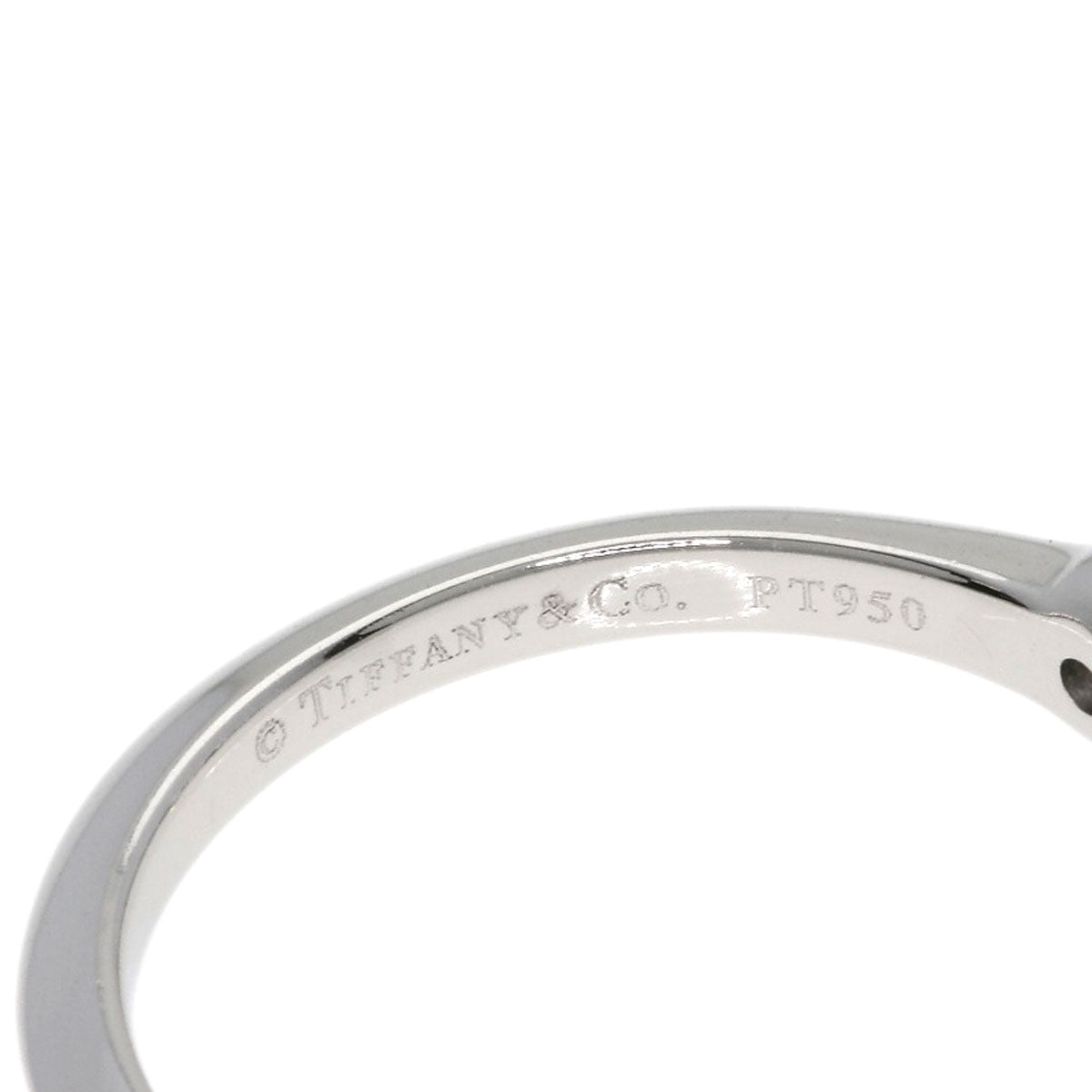 TIFFANY&Co. Solitaire Diamond Ring Platinum PT950 Ladies [Used]