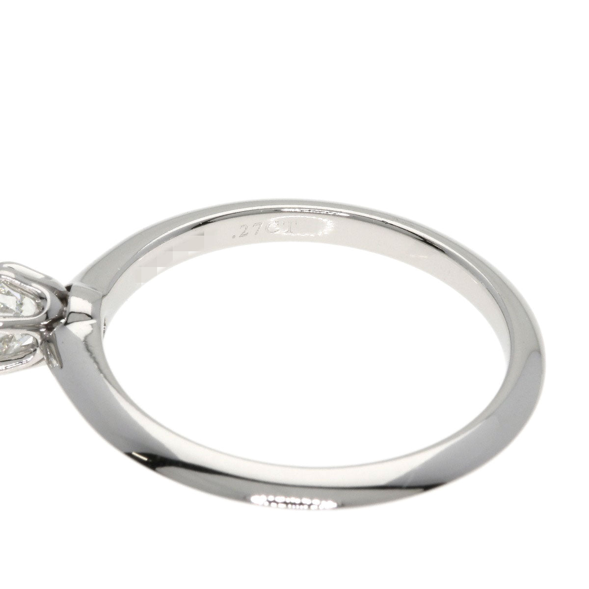 TIFFANY&Co. Solitaire Diamond Ring Platinum PT950 Ladies [Used]