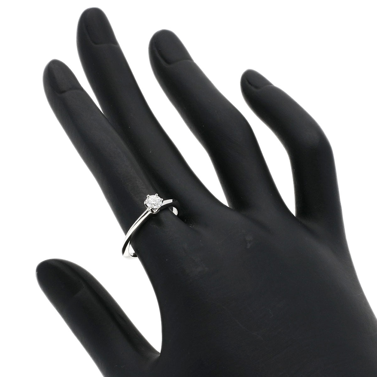 TIFFANY&Co. Solitaire Diamond Ring Platinum PT950 Ladies [Used]