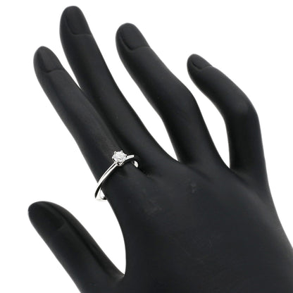 TIFFANY&Co. Solitaire Diamond Ring Platinum PT950 Ladies [Used]