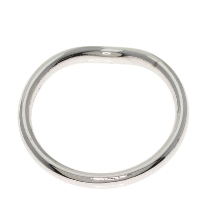 TIFFANY&Co. Curved 3P Diamond Ring K18 White Gold Ladies [Used]