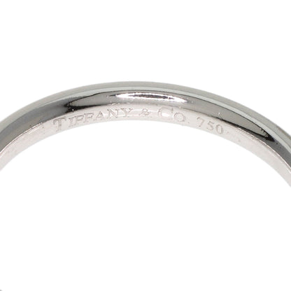 TIFFANY&Co. Curved 3P Diamond Ring K18 White Gold Ladies [Used]