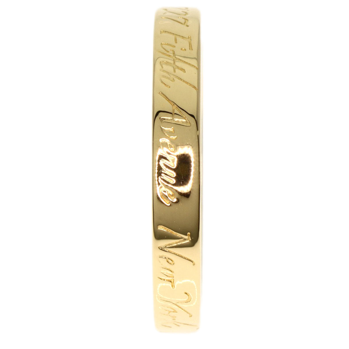 TIFFANY&Co.   Ring Notes narrow K18 Yellow Gold Ladies