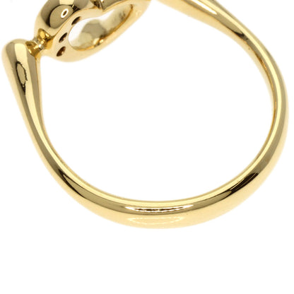 TIFFANY&Co.   Ring Open Heart 3P Diamond K18 Yellow Gold Ladies