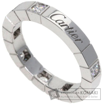 CARTIER   Raniere Half Diamond #48 Ring  K18 White Gold Ladies [Used]