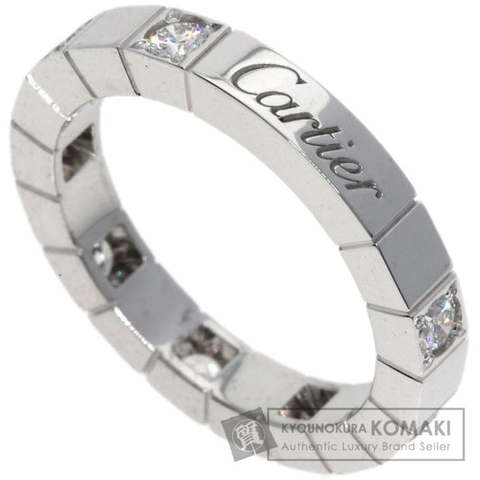 CARTIER   Raniere Half Diamond #48 Ring  K18 White Gold Ladies [Used]