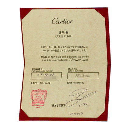 CARTIER   Raniere Half Diamond #48 Ring  K18 White Gold Ladies [Used]