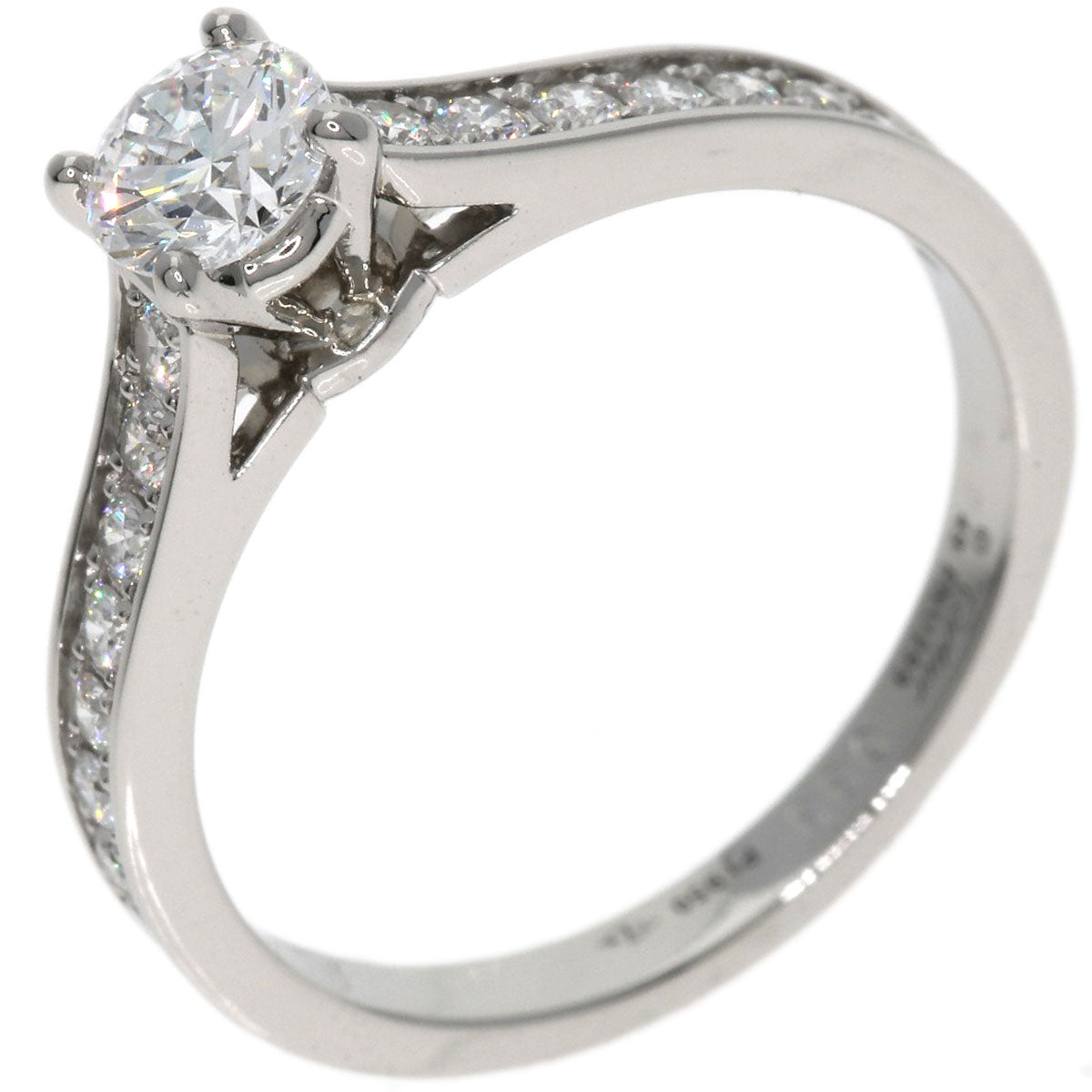 CARTIER Solitaire Diamond # 49 Ring Platinum PT950 Ladies [Used]
