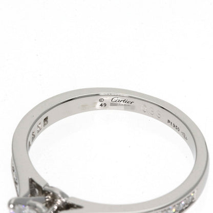 CARTIER Solitaire Diamond # 49 Ring Platinum PT950 Ladies [Used]