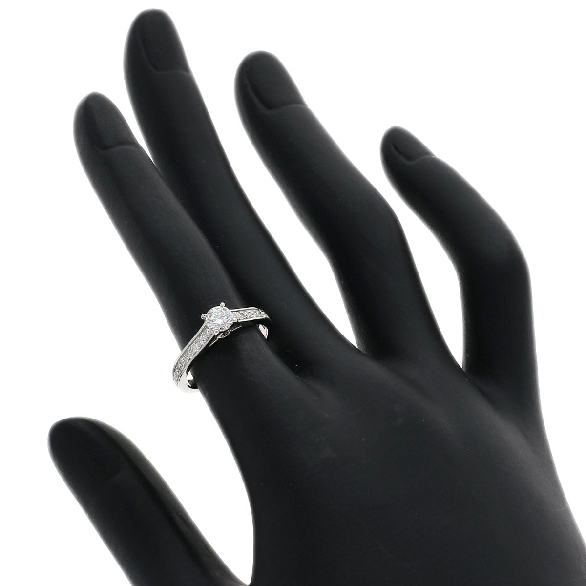 CARTIER Solitaire Diamond # 49 Ring Platinum PT950 Ladies [Used]