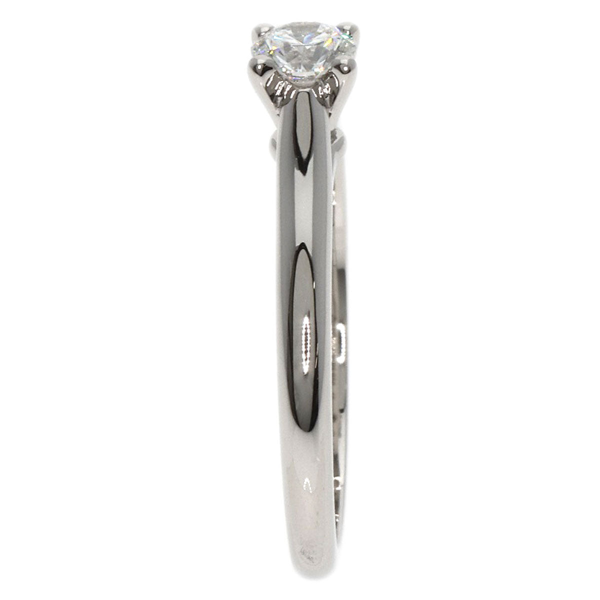 CARTIER Solitaire Diamond # 48 Ring Platinum PT950 Ladies [Used]