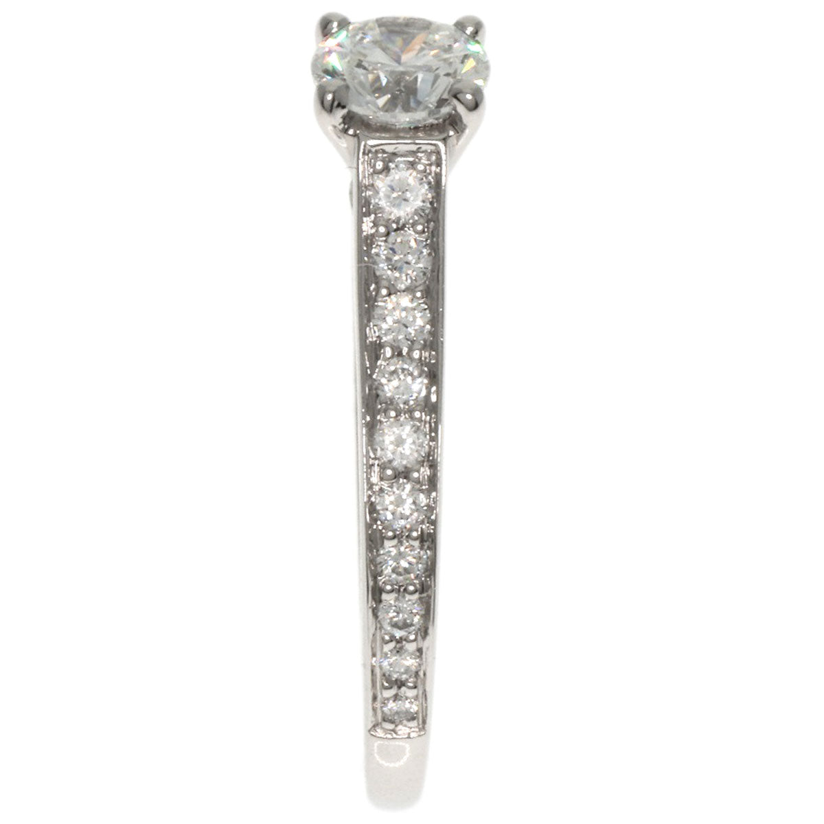 CARTIER Solitaire Diamond # 46 Ring Platinum PT950 Ladies [Used]