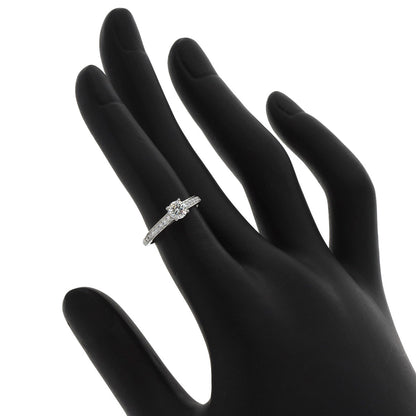 CARTIER Solitaire Diamond # 46 Ring Platinum PT950 Ladies [Used]