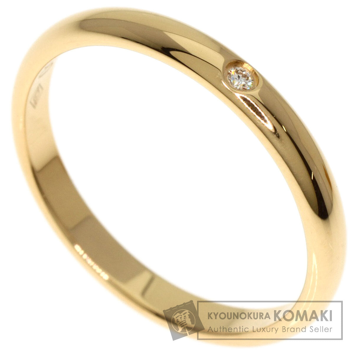 CARTIER   Wedding 1P Diamond #52 Ring  K18 Yellow Gold Ladies  [’†ŒÃ]