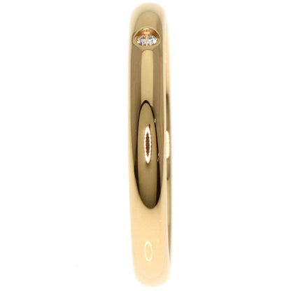 CARTIER   Wedding 1P Diamond #52 Ring  K18 Yellow Gold Ladies  [’†ŒÃ]