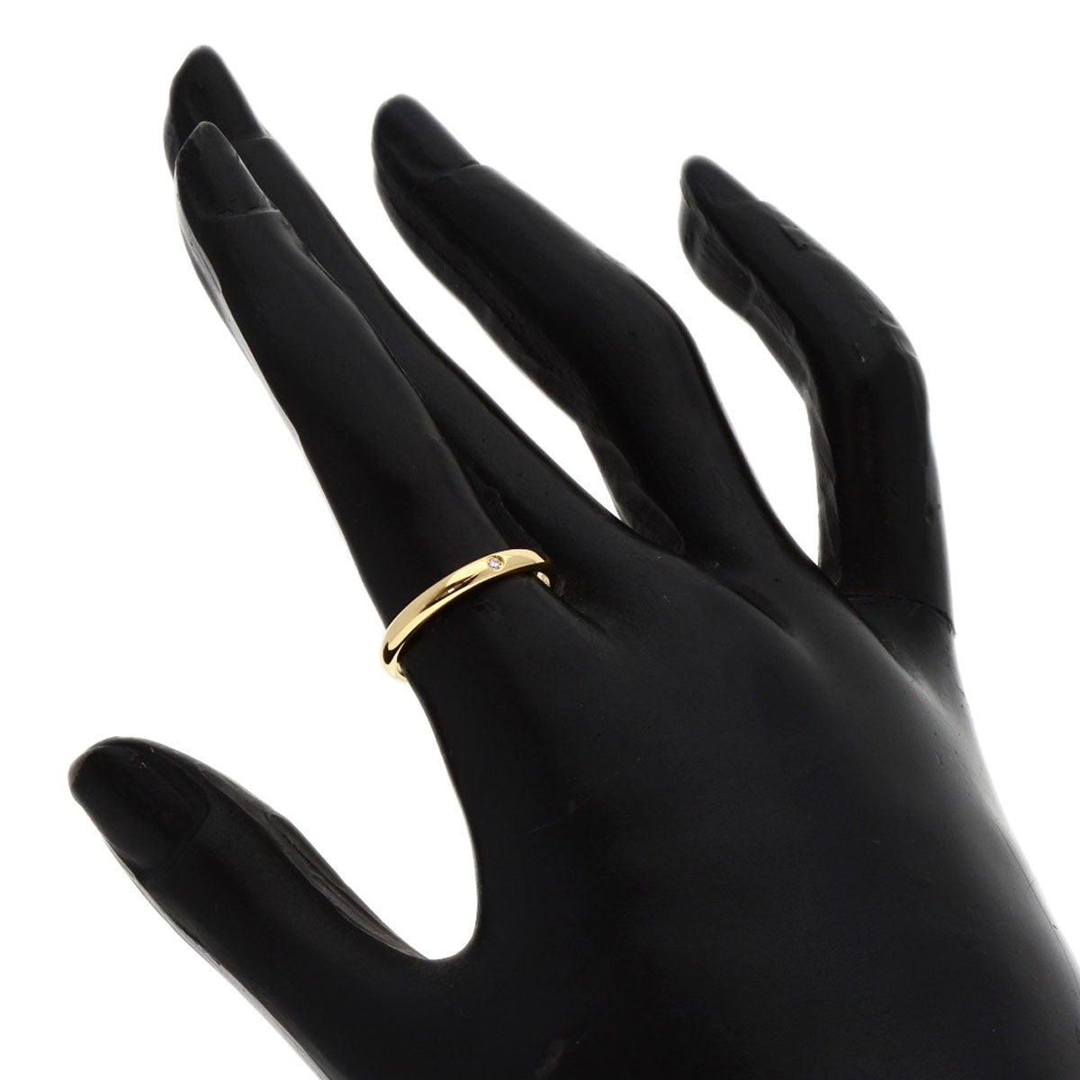 CARTIER   Wedding 1P Diamond #52 Ring  K18 Yellow Gold Ladies  [’†ŒÃ]