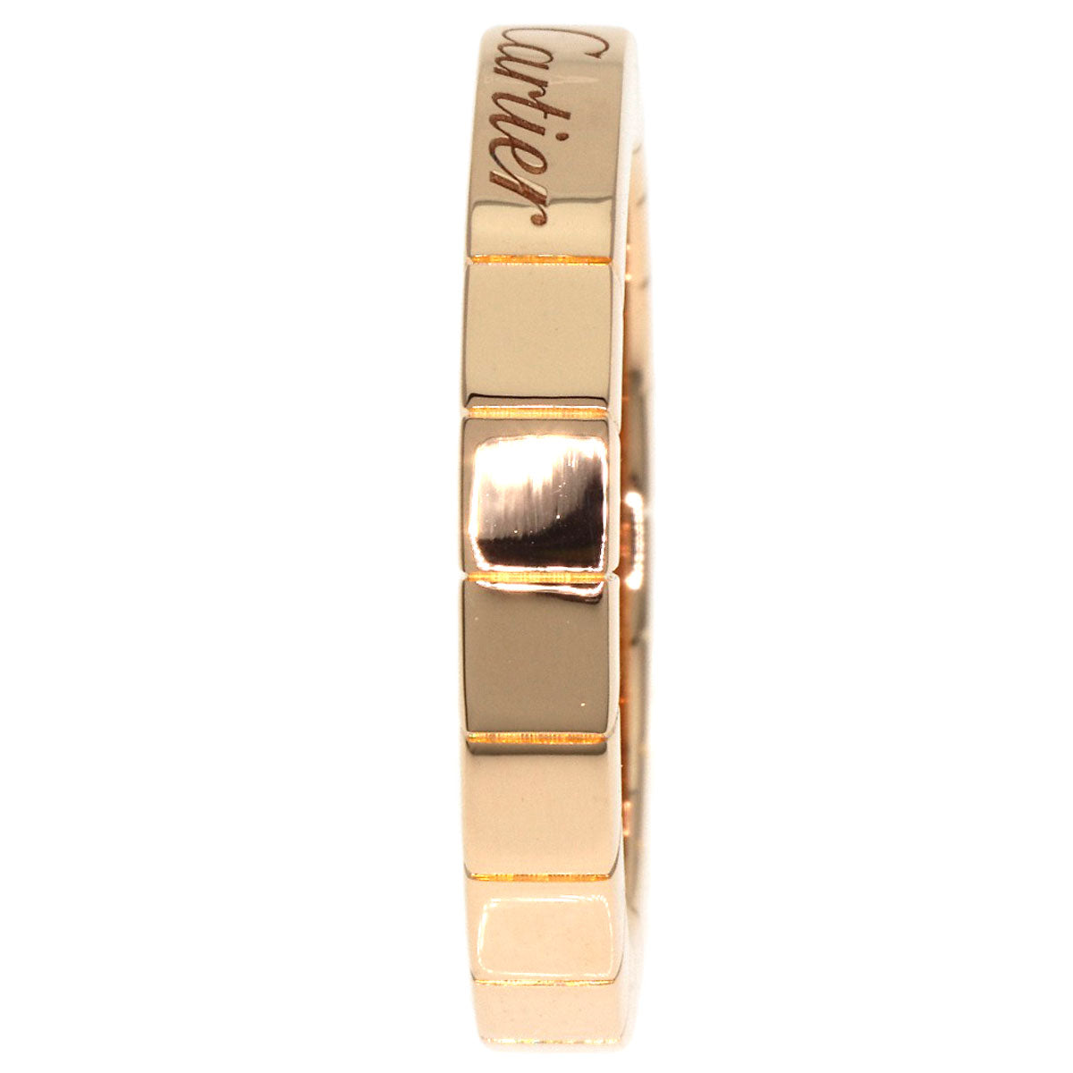CARTIER Laniere # 49 Ring K18 Pink Gold Ladies [Used]