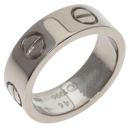 CARTIER love ring #46 Ring K18 White Gold Ladies [Used]