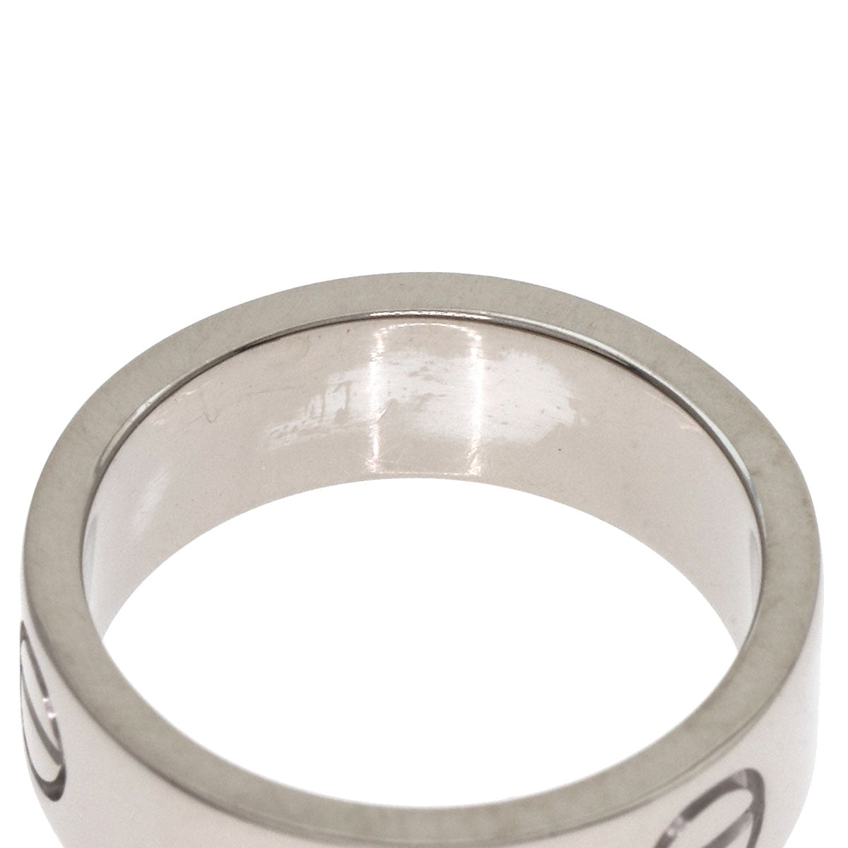 CARTIER love ring #46 Ring K18 White Gold Ladies [Used]