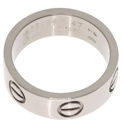 CARTIER love ring #47 Ring K18 White Gold Ladies [Used]