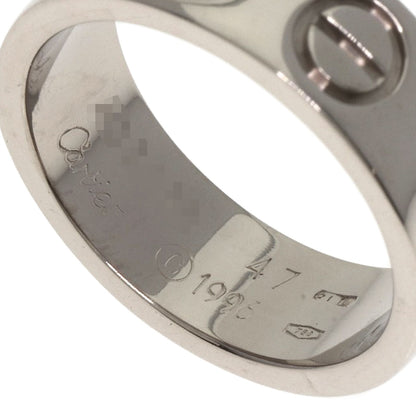 CARTIER love ring #47 Ring K18 White Gold Ladies [Used]