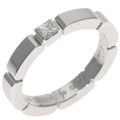 CARTIER Maillon PANTHERE 1P Diamond #46 Ring K18 White Gold Ladies [Used]