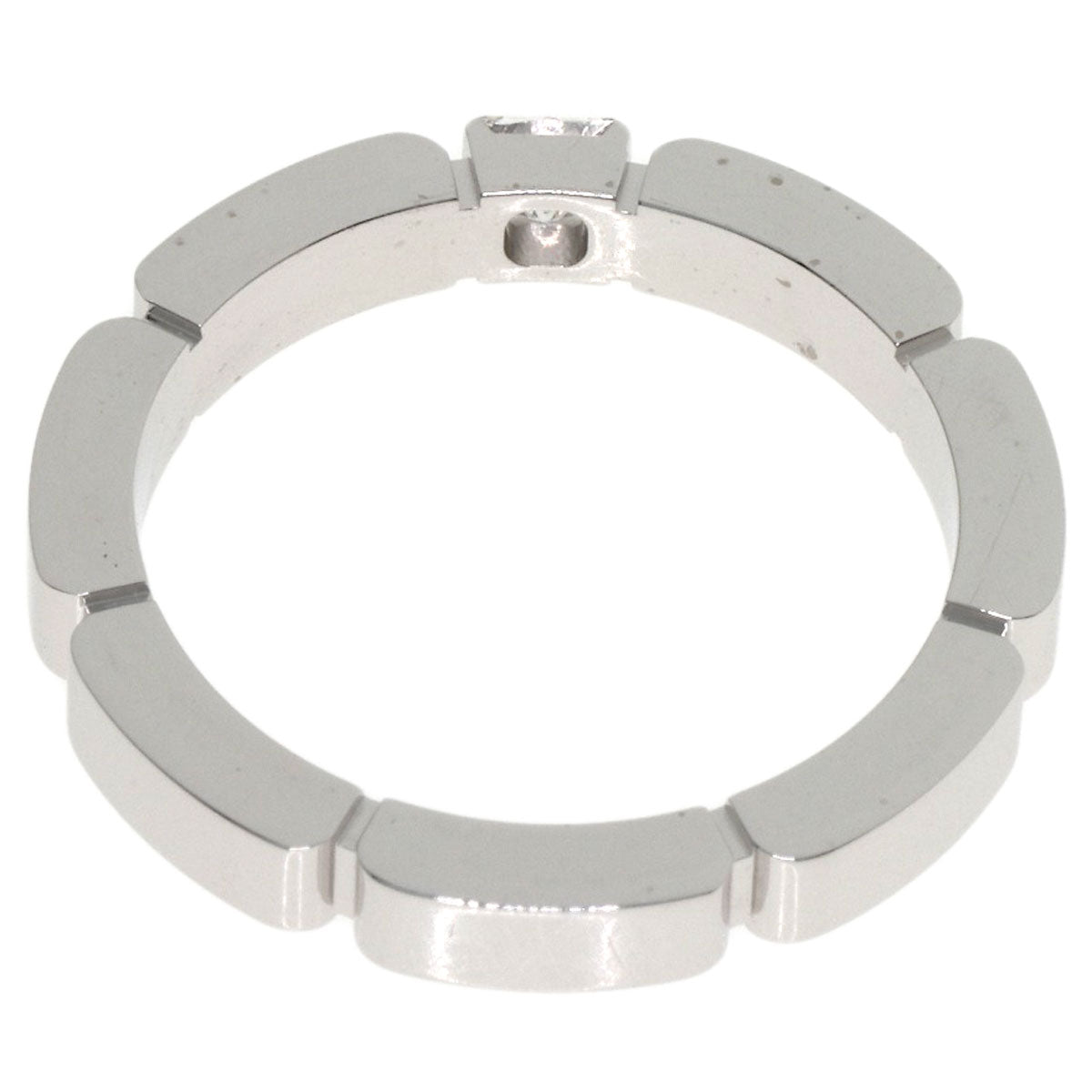 CARTIER Maillon PANTHERE 1P Diamond #46 Ring K18 White Gold Ladies [Used]