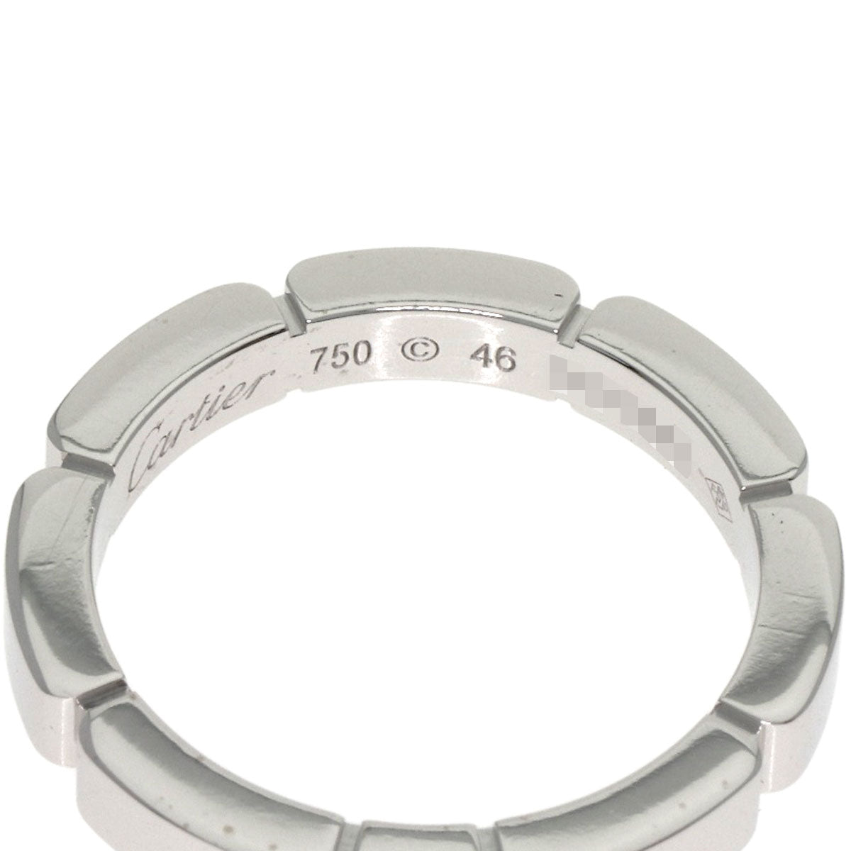 CARTIER Maillon PANTHERE 1P Diamond #46 Ring K18 White Gold Ladies [Used]