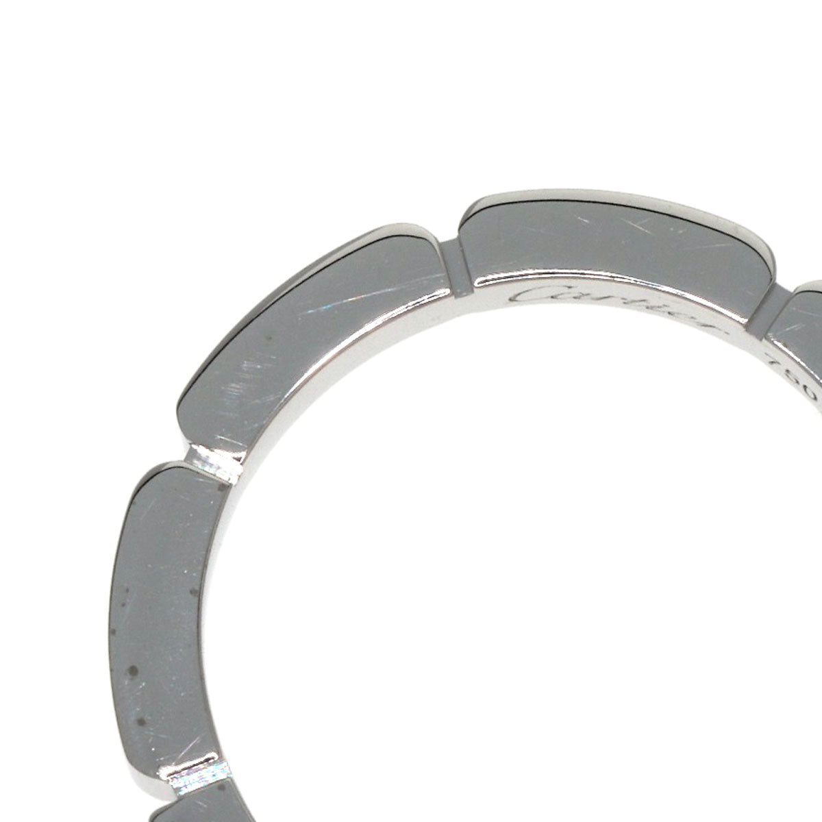CARTIER Maillon PANTHERE 1P Diamond #46 Ring K18 White Gold Ladies [Used]