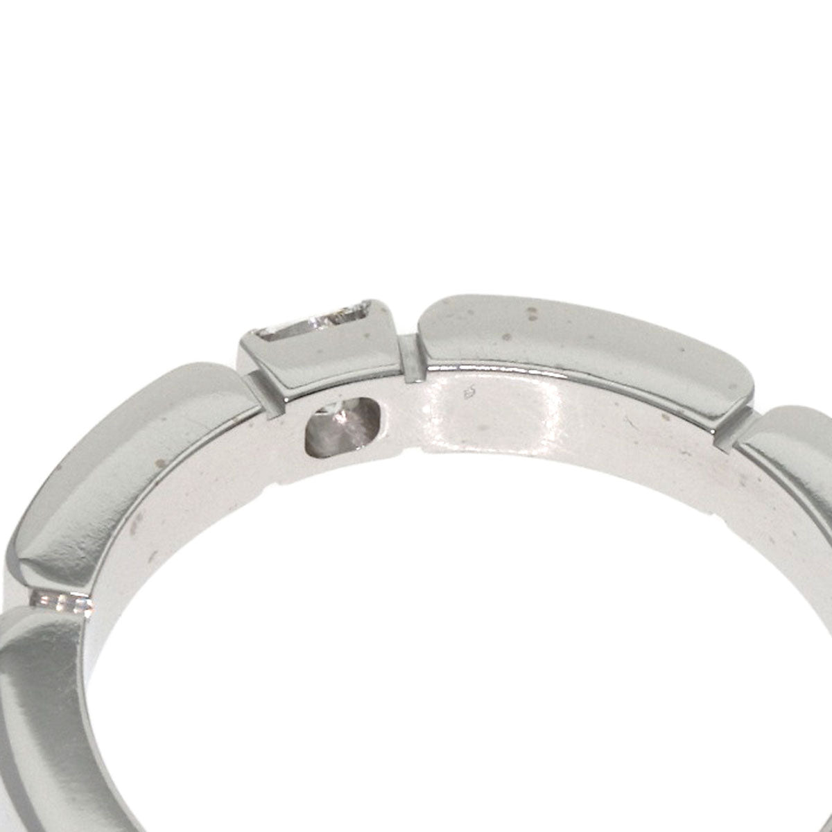 CARTIER Maillon PANTHERE 1P Diamond #46 Ring K18 White Gold Ladies [Used]