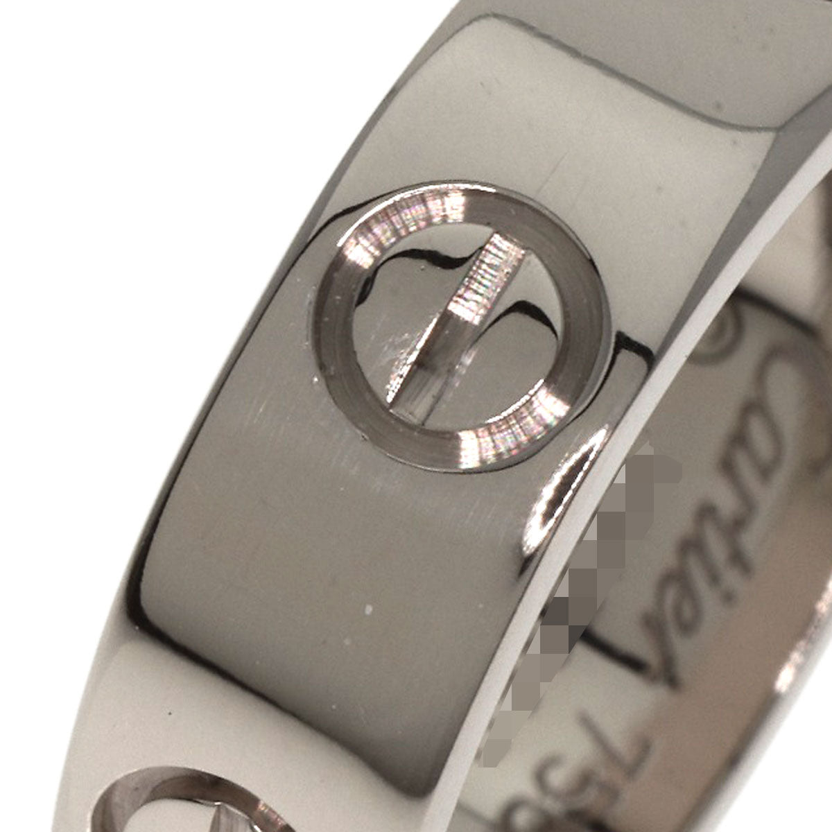 CARTIER love ring #49 Ring K18 White Gold Ladies [Used]