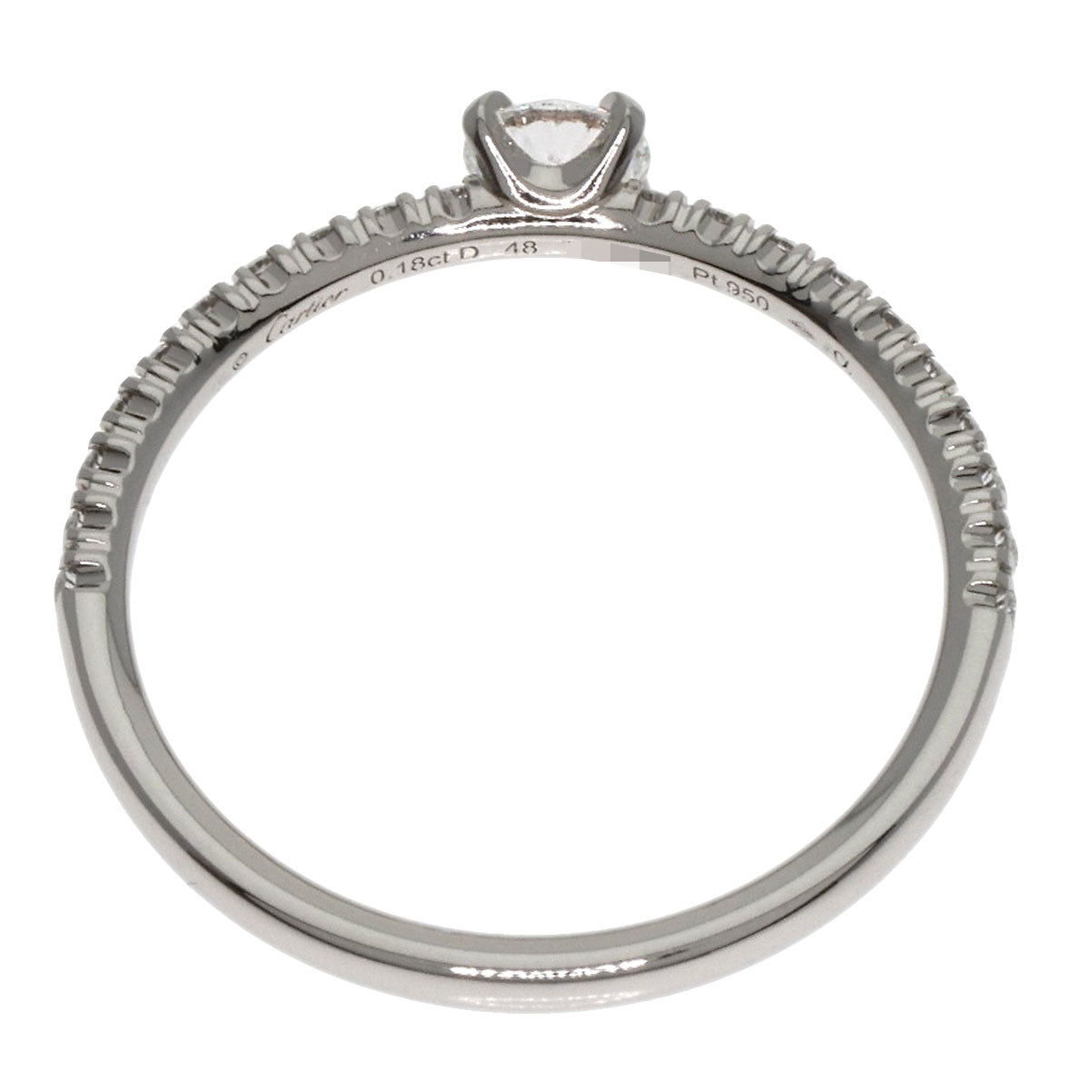 CARTIER Etincel de Cartier Solitaire #48 Ring Platinum PT950 Ladies [Used]
