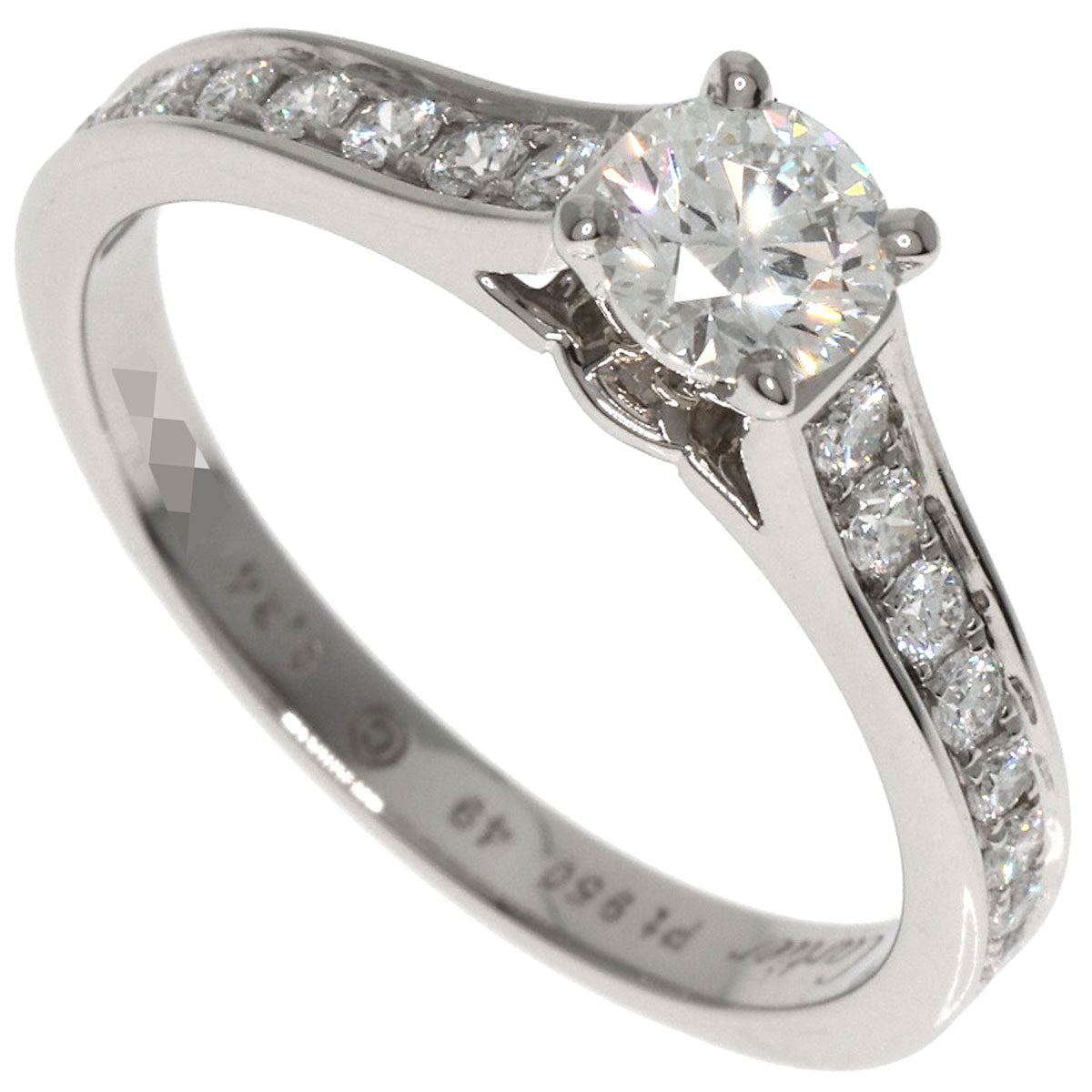 CARTIER Solitaire #49 Ring Platinum PT950 Ladies [Used]