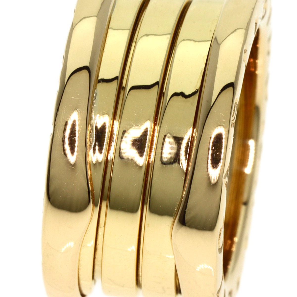 BVLGARI   Ring B.zero1 3 Band #47 K18 Yellow Gold Ladies