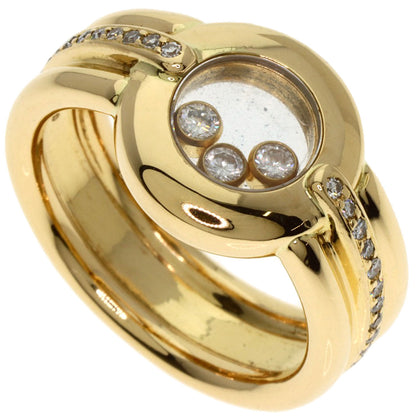Chopard Happy diamond 82/1080-20 Ring K18 Yellow Gold Ladies [Used]