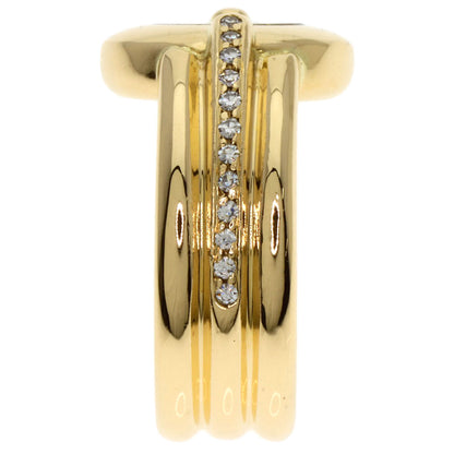 Chopard Happy diamond 82/1080-20 Ring K18 Yellow Gold Ladies [Used]