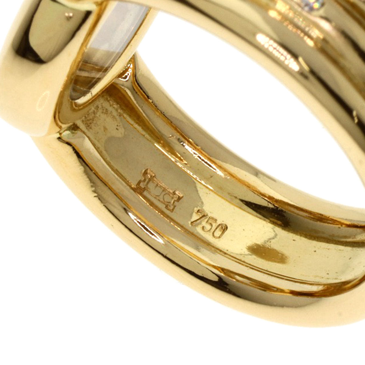 Chopard Happy diamond 82/1080-20 Ring K18 Yellow Gold Ladies [Used]