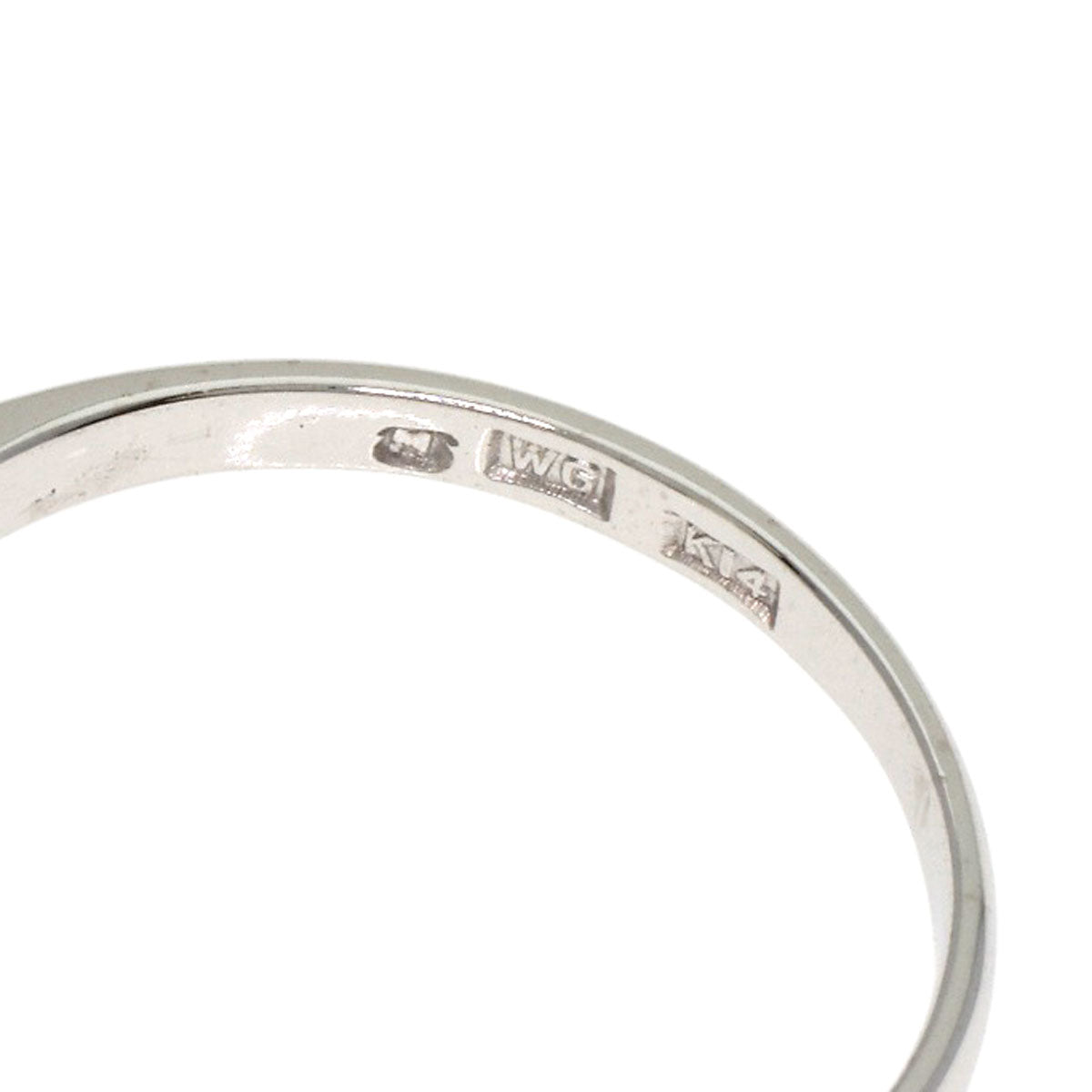 MIKIMOTO   Pearl Pearl Diamond Ring  K14 White Gold Ladies [Used]