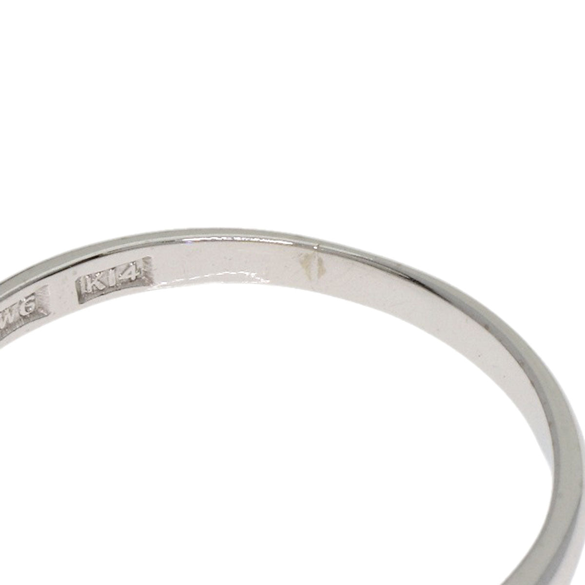 MIKIMOTO   Pearl Pearl Diamond Ring  K14 White Gold Ladies [Used]