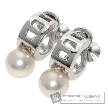 MIKIMOTO Pearl Pearl 0.3" Earring K18 White Gold Ladies [Used]