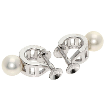 MIKIMOTO Pearl Pearl 0.3" Earring K18 White Gold Ladies [Used]