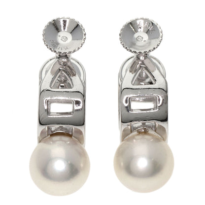 MIKIMOTO Pearl Pearl 0.3" Earring K18 White Gold Ladies [Used]