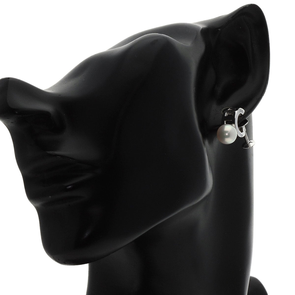 MIKIMOTO Pearl Pearl 0.3" Earring K18 White Gold Ladies [Used]